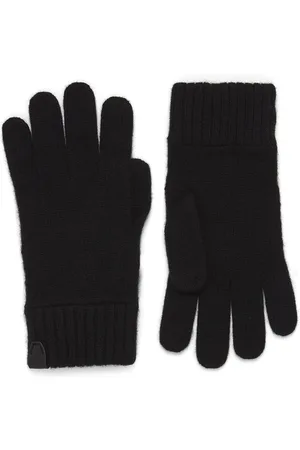 BRIONI Cashmere Leather-Detail Gloves