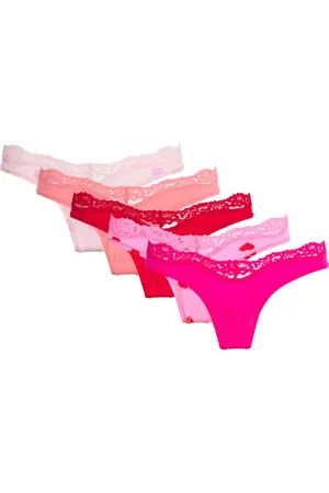 SKIMS Lace-Trim Fits Everybody Dipped Thong