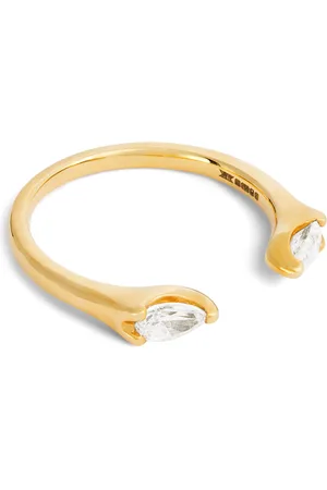 Anita Yellow and Diamond Orbit Ring