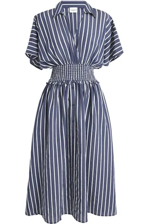 Claudie Pierlot Modal-Blend Striped Midi Dress