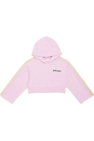 Palm Angels Cropped Logo Hoodie