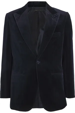 BRIONI Velvet Single-Breasted Blazer