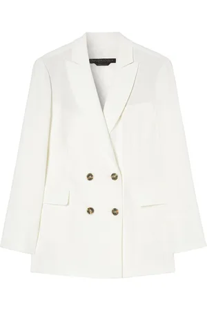 Persona by Marina Rinaldi Double-Breasted Fox Blazer