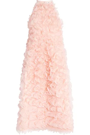 Jil Sander Ruffled Halterneck Mini Dress