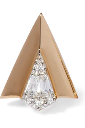 ANNOUSHKA Yellow and Diamond Flight Arrow Single Stud Earring