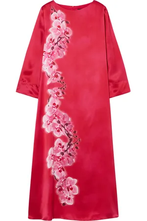 Persona by Marina Rinaldi Silk Aderire Midi Dress