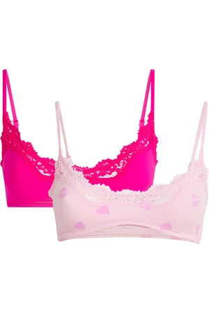 SKIMS Lace-Trim Fits Everybody Scoop-Neck Bralette