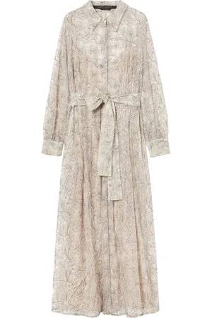 Persona by Marina Rinaldi Embellished Tie-Waist Midi Dress