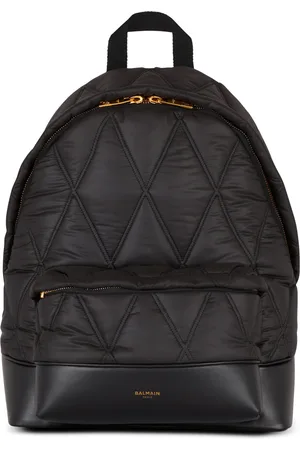 Balmain Quilted Diamond Motif Backpack
