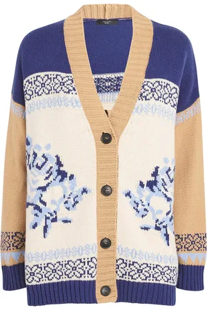 Max Mara Cotton-Blend Floral Cardigan