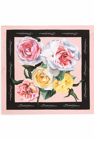 Dolce & Gabbana Silk Roses and Peonies Foulard