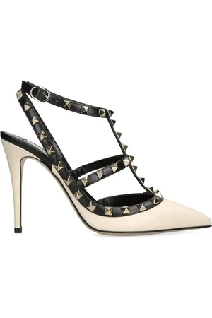 VALENTINO GARAVANI Leather Rockstud Heels 100