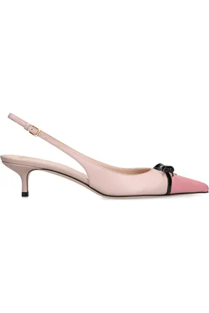 VALENTINO GARAVANI Leather Bepointy Slingback Heels 45