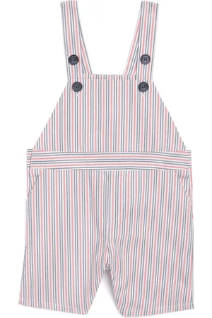 Tartine Et Chocolat Cotton Striped Dungarees