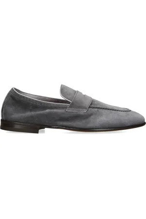 Brunello Cucinelli Suede Penny Loafers