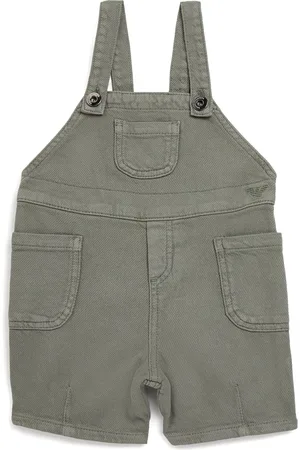 Emporio Armani Cotton Utility Dungarees