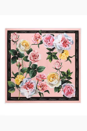 Dolce & Gabbana Silk Roses and Peonies Foulard