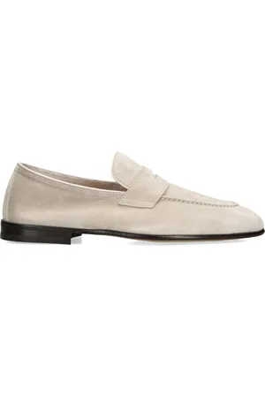 Brunello Cucinelli Suede Penny Loafers