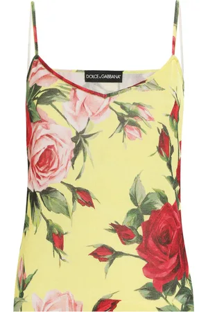 Dolce & Gabbana Silk Floral Tank Top