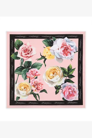 Dolce & Gabbana Silk Roses and Peonies Foulard