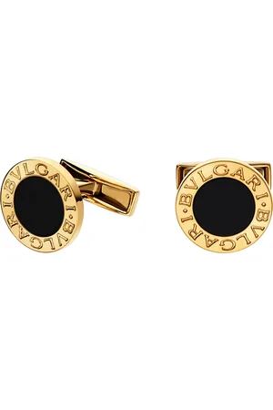 Bvlgari Yellow and Black Onyx Cufflinks
