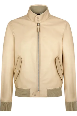 Tom Ford Tumbled Leather Harrington Jacket
