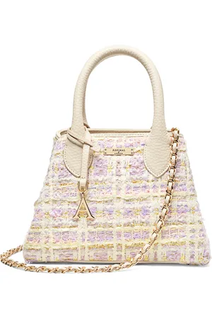 ASPINAL OF LONDON Tweed Paris Top-Handle Bag