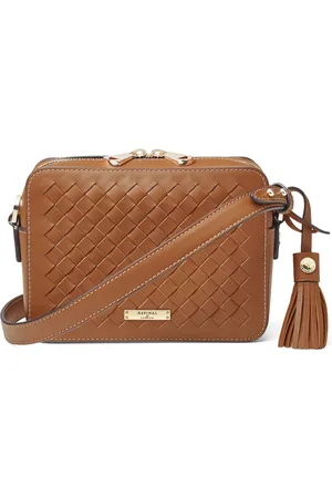 ASPINAL OF LONDON Leather Slot Weave Camera Bag