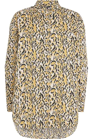 Maje Cotton Leopard Print Shirt