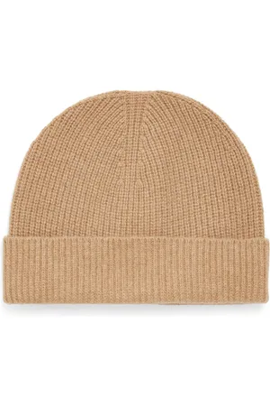 Sunspel Cashmere Ribbed Beanie