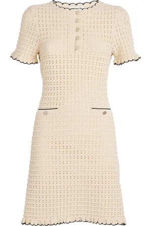 Sandro Open-Knit Mini Dress