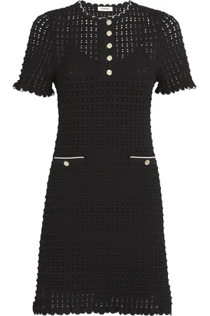 Sandro Open-Knit Mini Dress