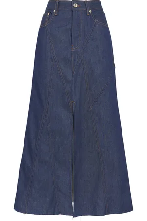 Maje Denim Midi Skirt