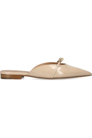 Salvatore Ferragamo Patent Leather Giulye Mules 10