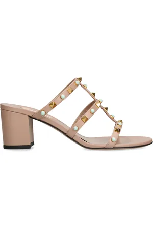 VALENTINO GARAVANI Leather Rockstud Mule Sandals 60