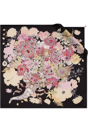 Bvlgari Silk Gems Bouquet Square Scarf