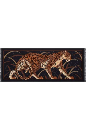 Cartier Cashmere-Silk Panther in the Jungle Scarf