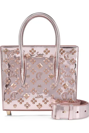 Christian Louboutin Paloma Mini Metallic Leather Top-Handle Bag