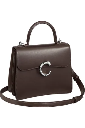 Cartier Leather Panthère De Top-Handle Bag