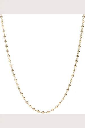 ANNOUSHKA Yellow Lattice Ball Chain Necklace