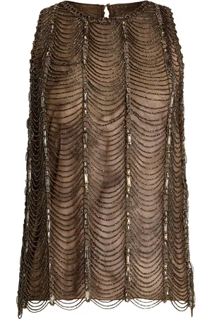 Ralph Lauren Tulle Beaded Top