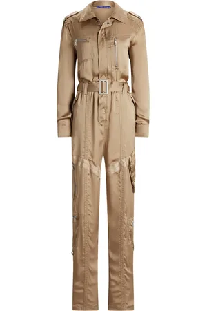 Ralph Lauren Mulberry Silk Gwyneth Jumpsuit