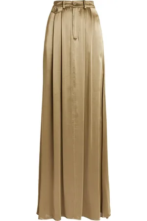 Ralph Lauren Silk-Blend Demetrius Maxi Skirt