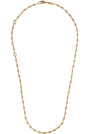 Azlee Small Yellow Circle Link Chain Necklace