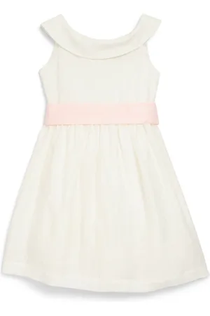 Il gufo Linen-Blend Belted Dress