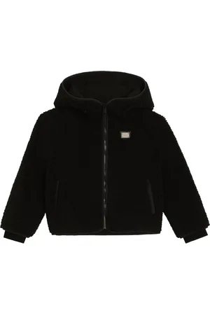 Dolce & Gabbana Teddy Logo Zip-Up Hoodie