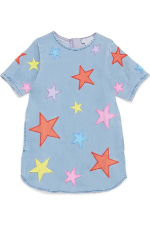 Stella McCartney Denim Star Short-Sleeve Dress
