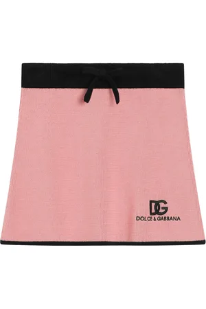 Dolce & Gabbana Cotton-Cashmere Drawstring Skirt