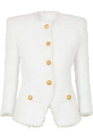 Balmain Tweed Single-Breasted Jacket