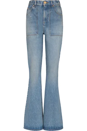 Balmain High-Rise Flared Jeans
